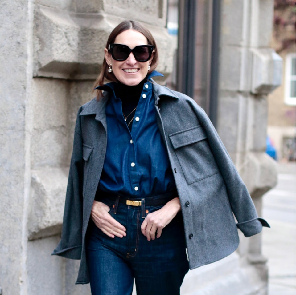 Denim Bluse glam-o-meter | Seidensticker