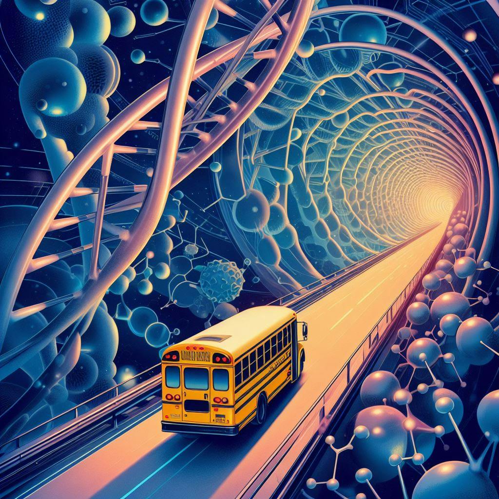 Excursion bus driving towards synthetic biology