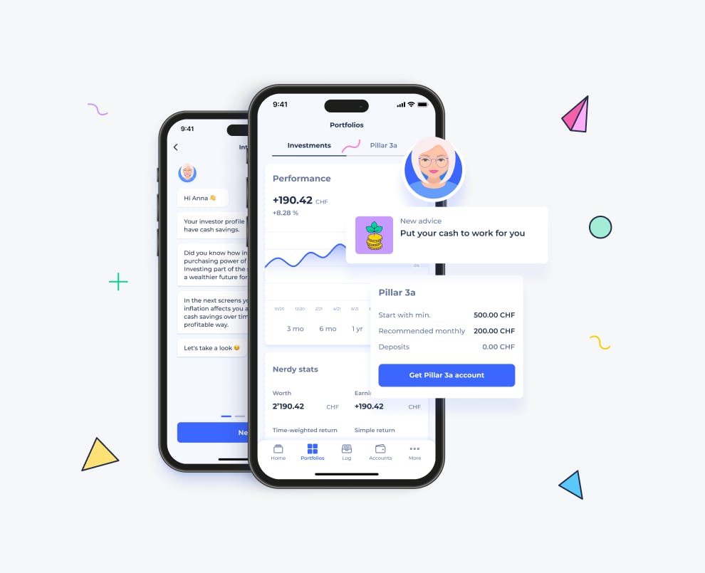 Screenshot von Selma Finances benutzerfreundlicher Produkt-Oberfläche.