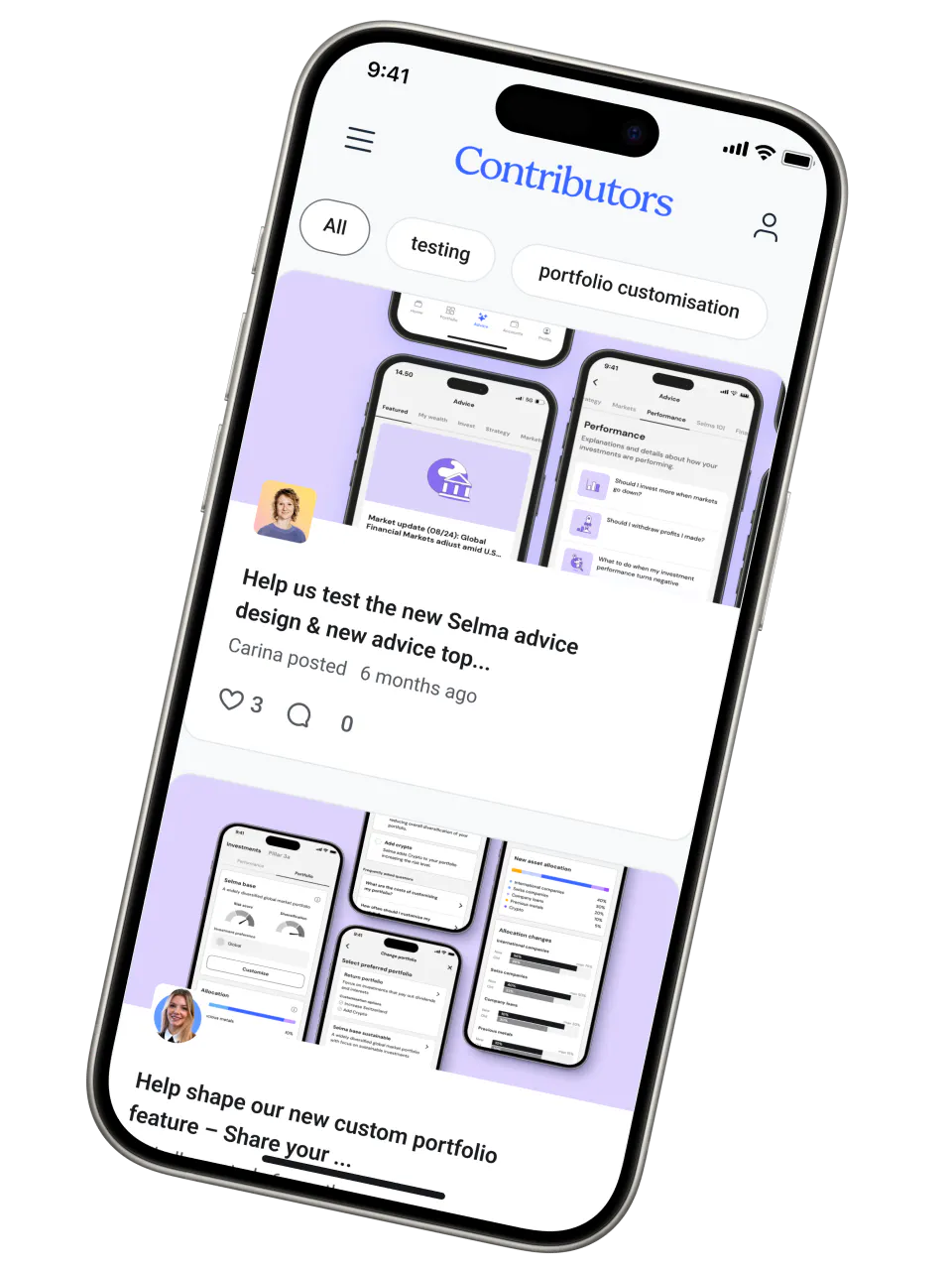 Image of Selma community on mobile screen