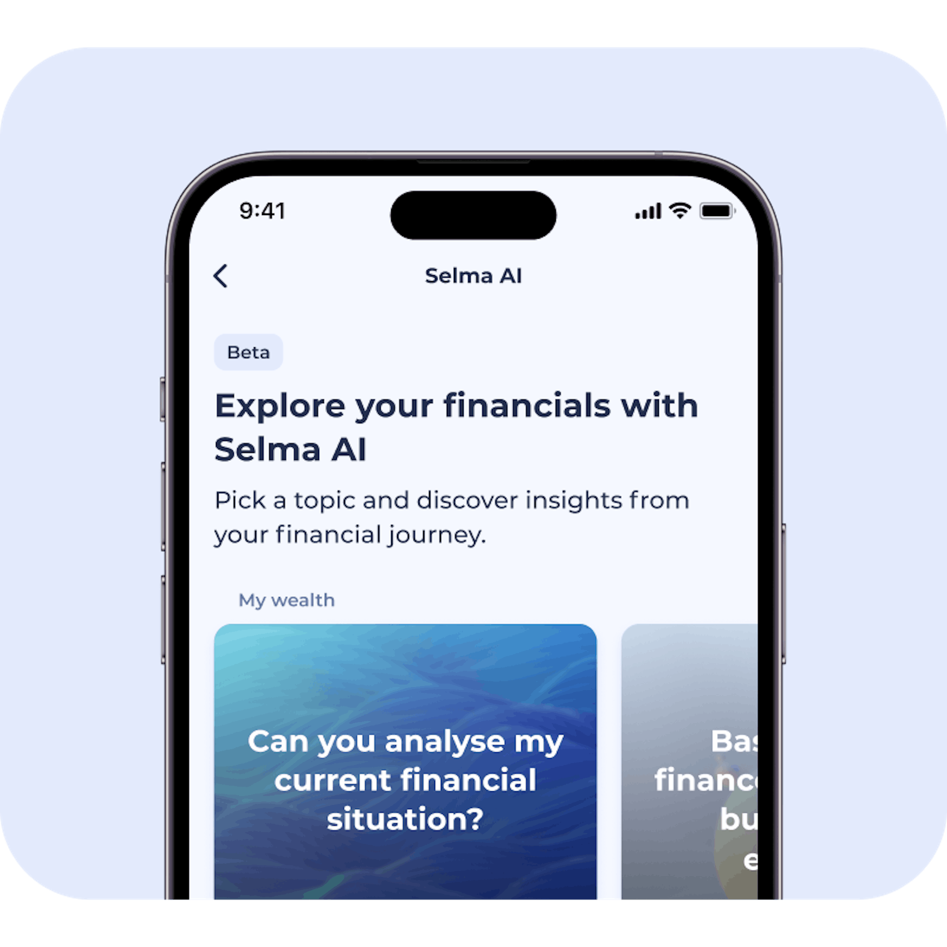 Image of Selma AI discovery interface