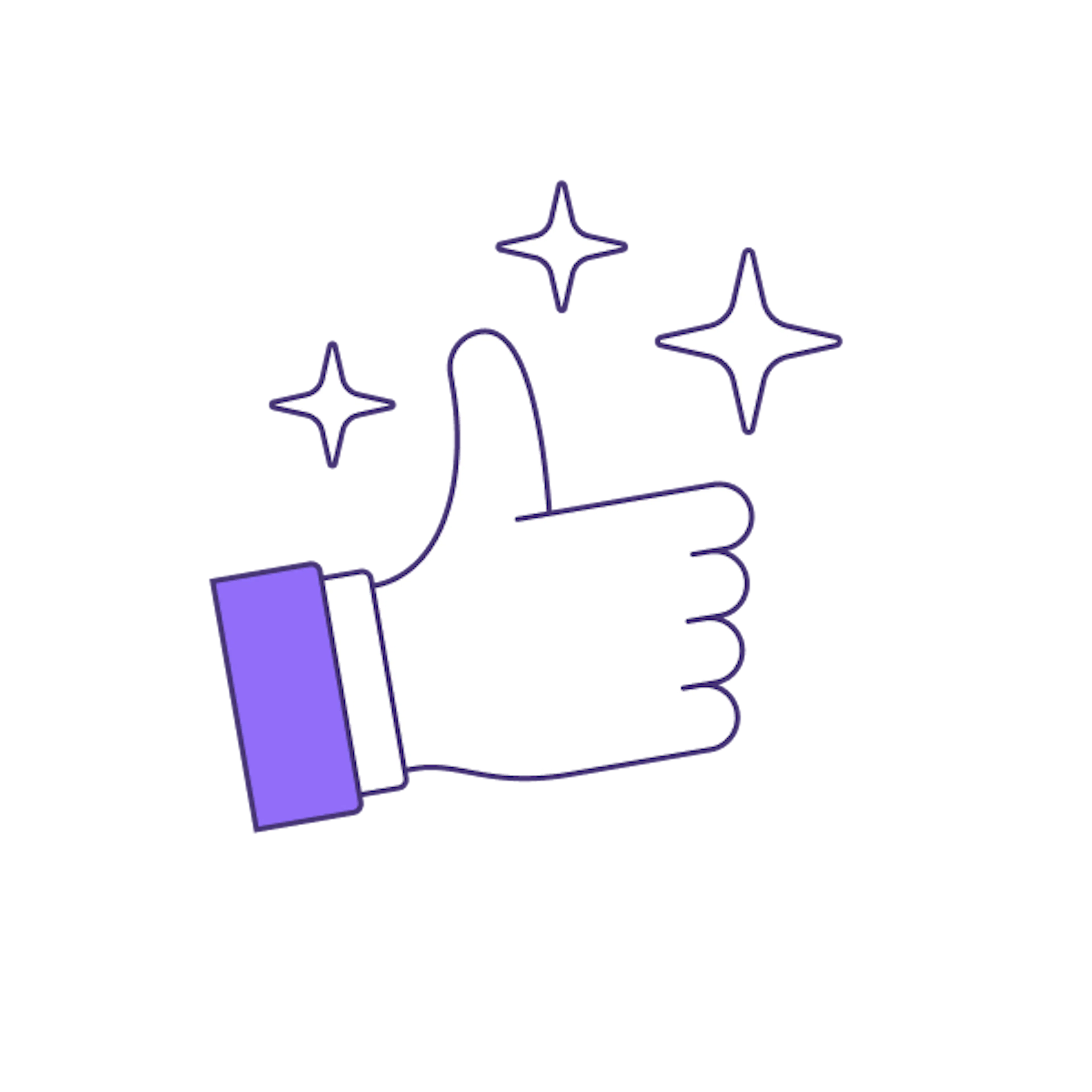 Illustration of thumbs up