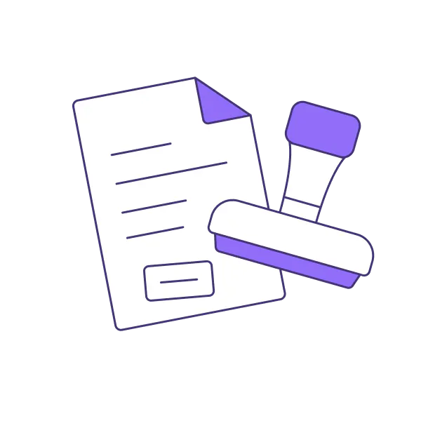 Illustration of a stamp