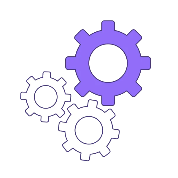 Illustration of automated cogs