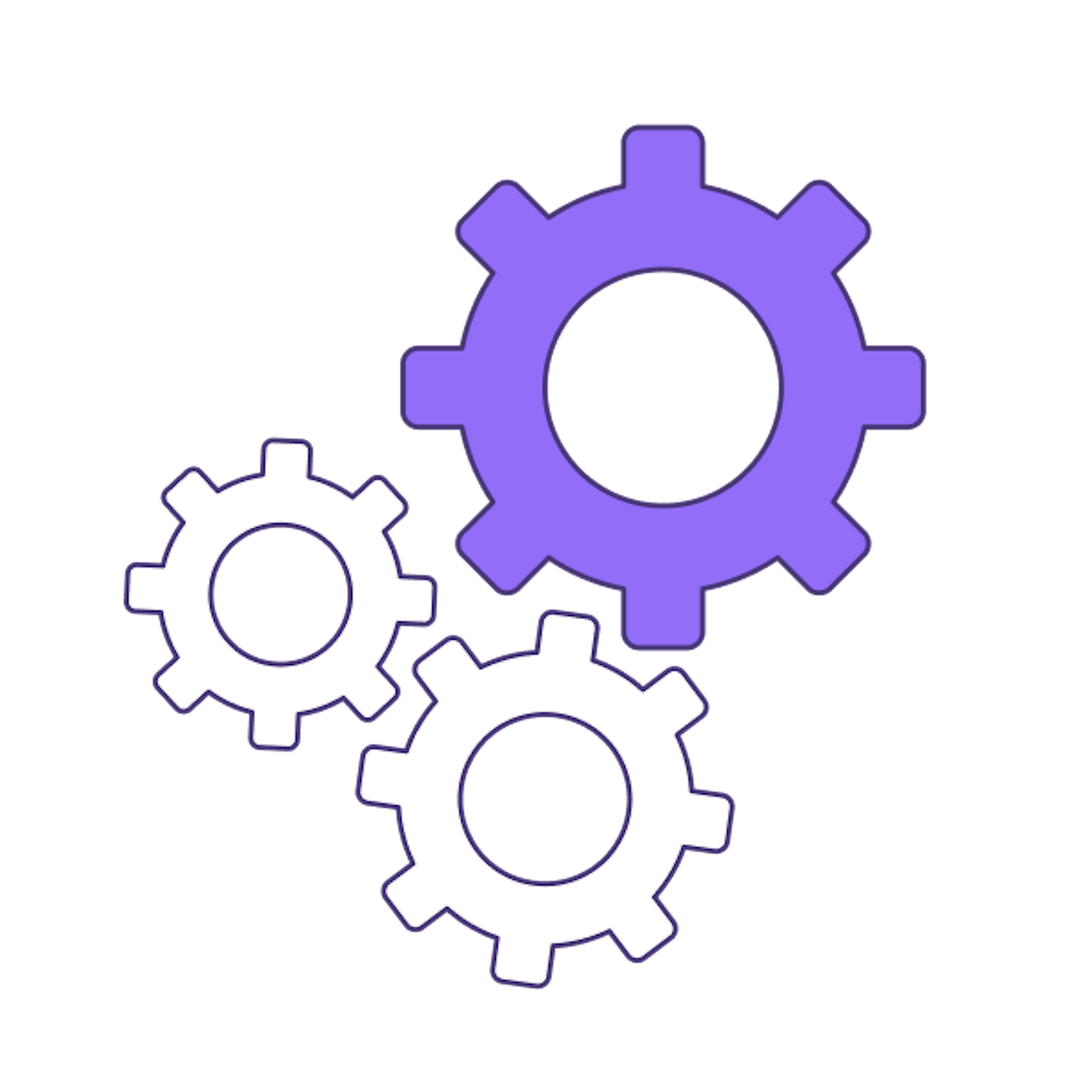 Illustration of automated cogs