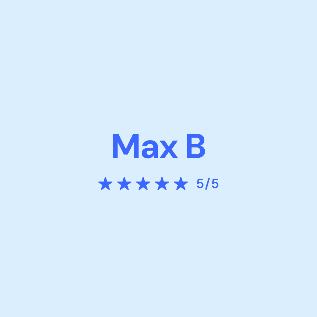 Image of Max's score of 5/5