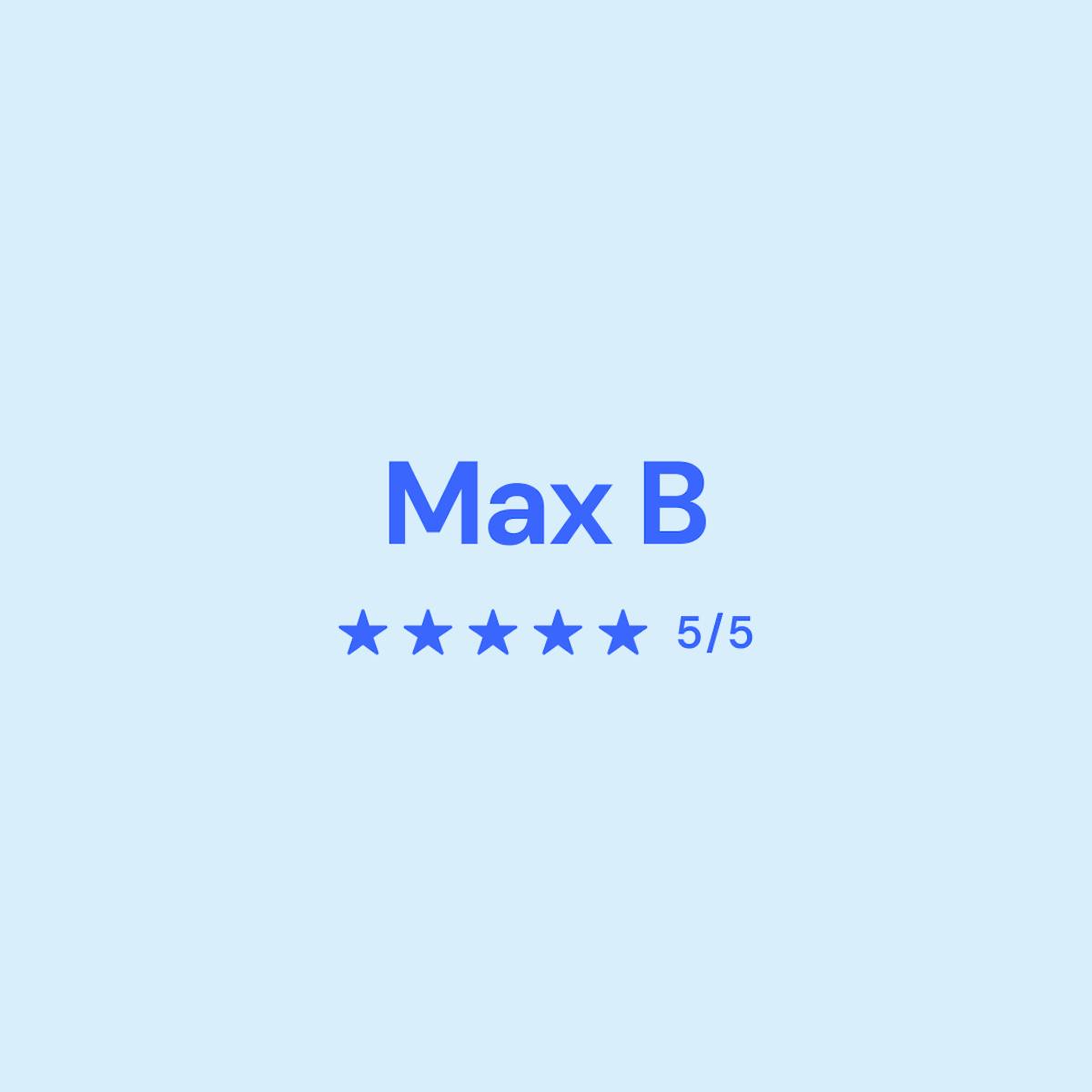 Image of Max's score of 5/5