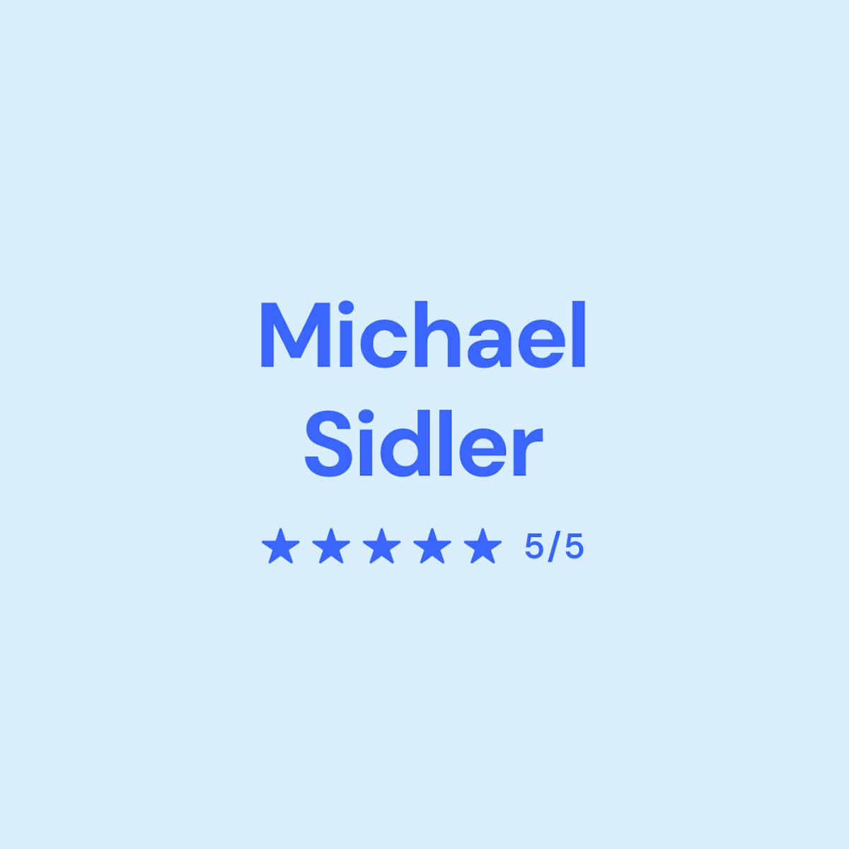 Image of Michael's score of 5/5