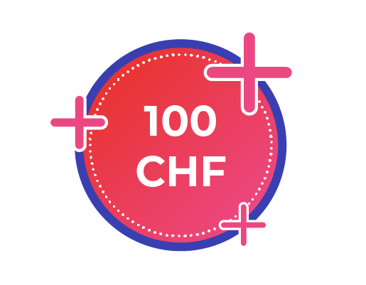 Get a 100 CHF bonus