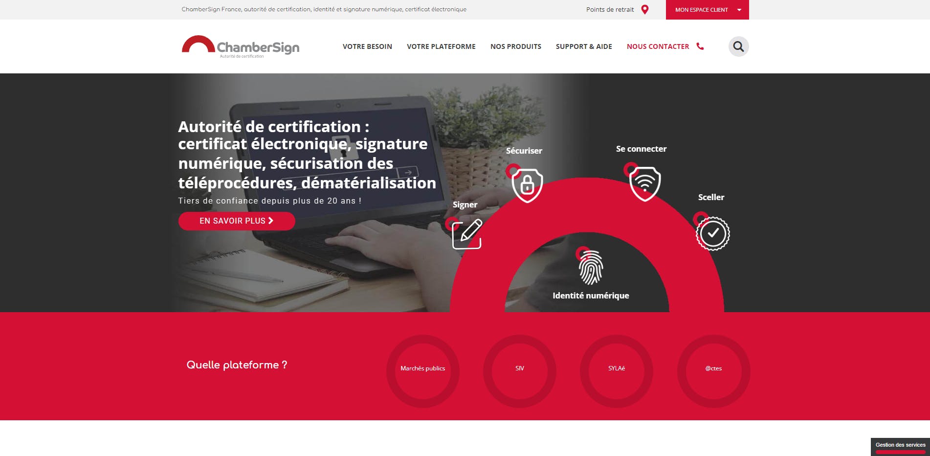 Site internet Chambersign