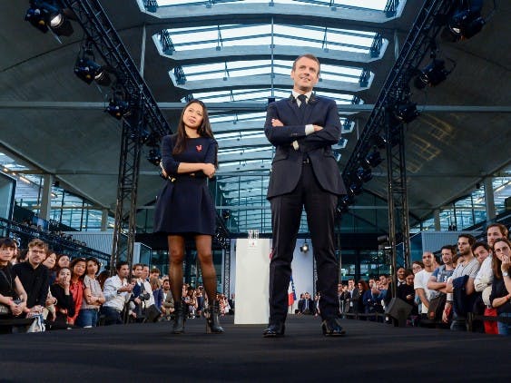 Emmanuel Macron et Kat Borlongan