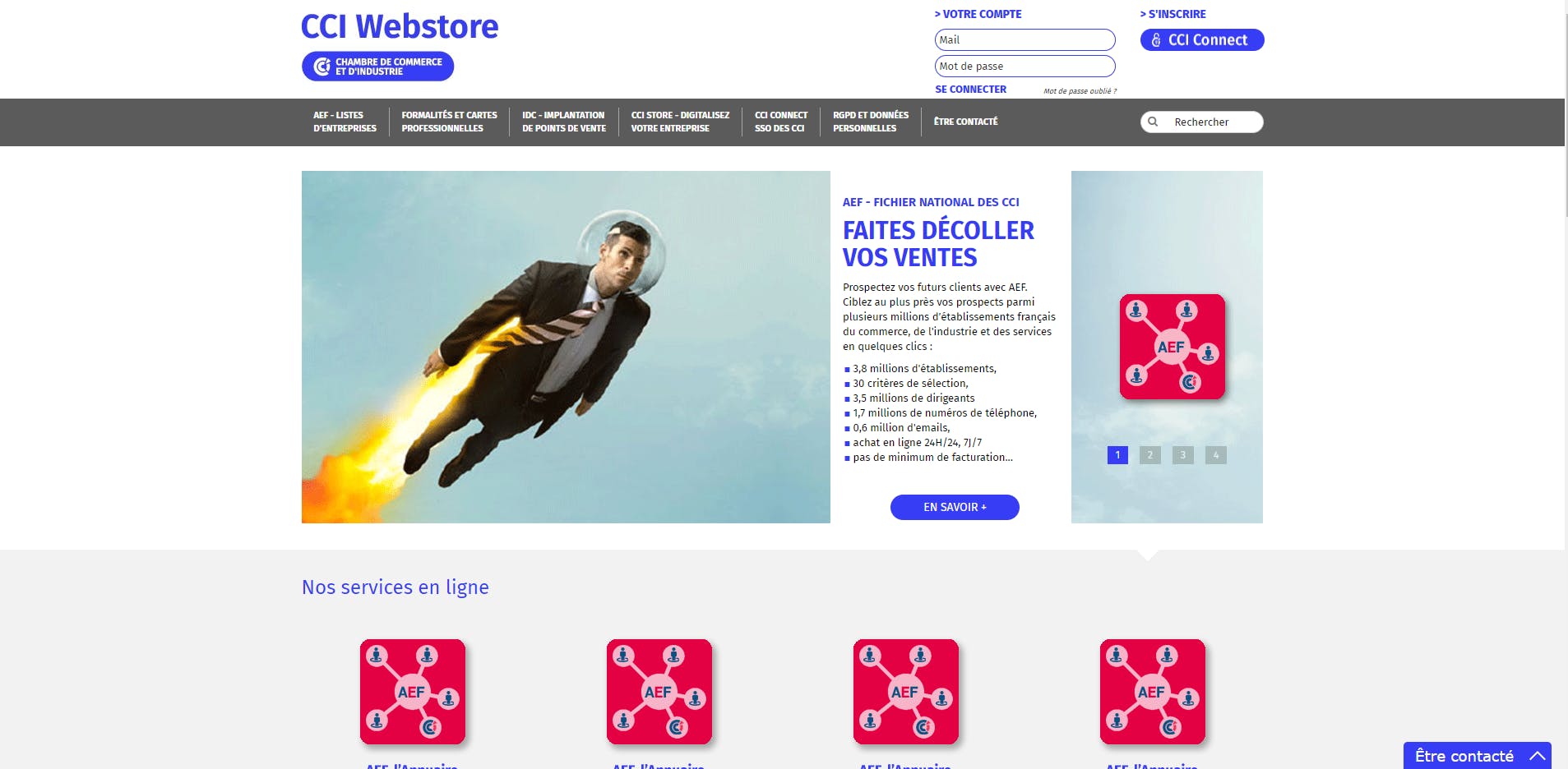 Site internet Webstore