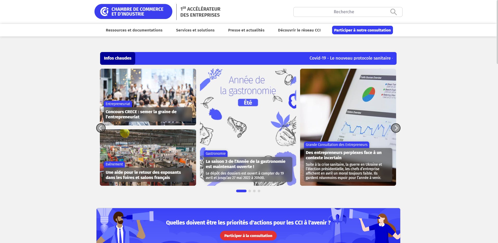 Site internet CCI France