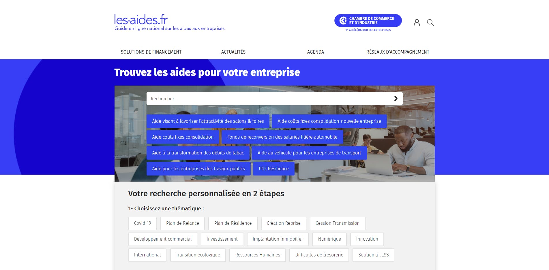 Site internet Les-aides.fr