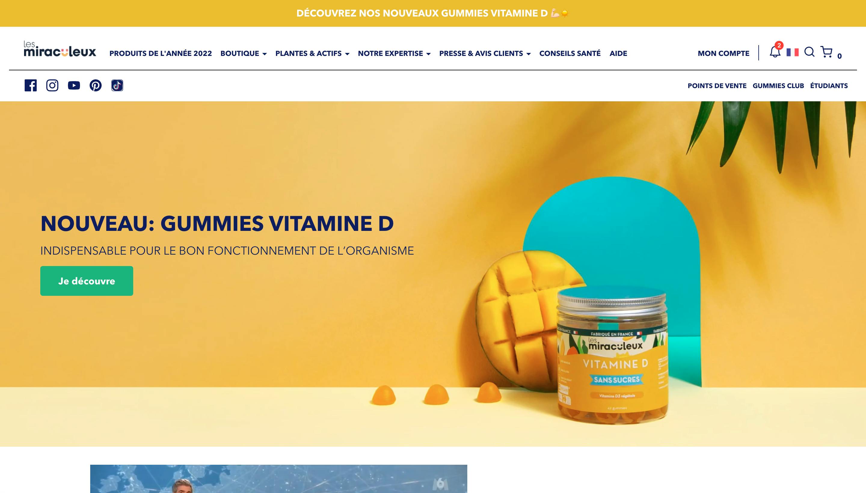 Site internet Les Miraculeux