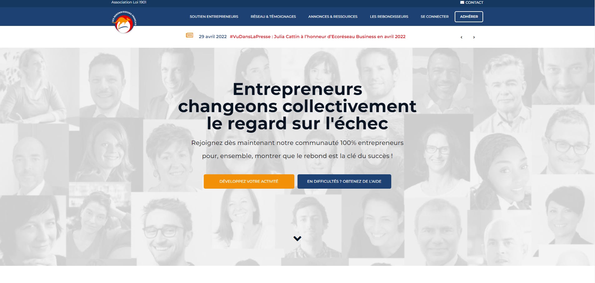 Site internet Les Rebondisseurs