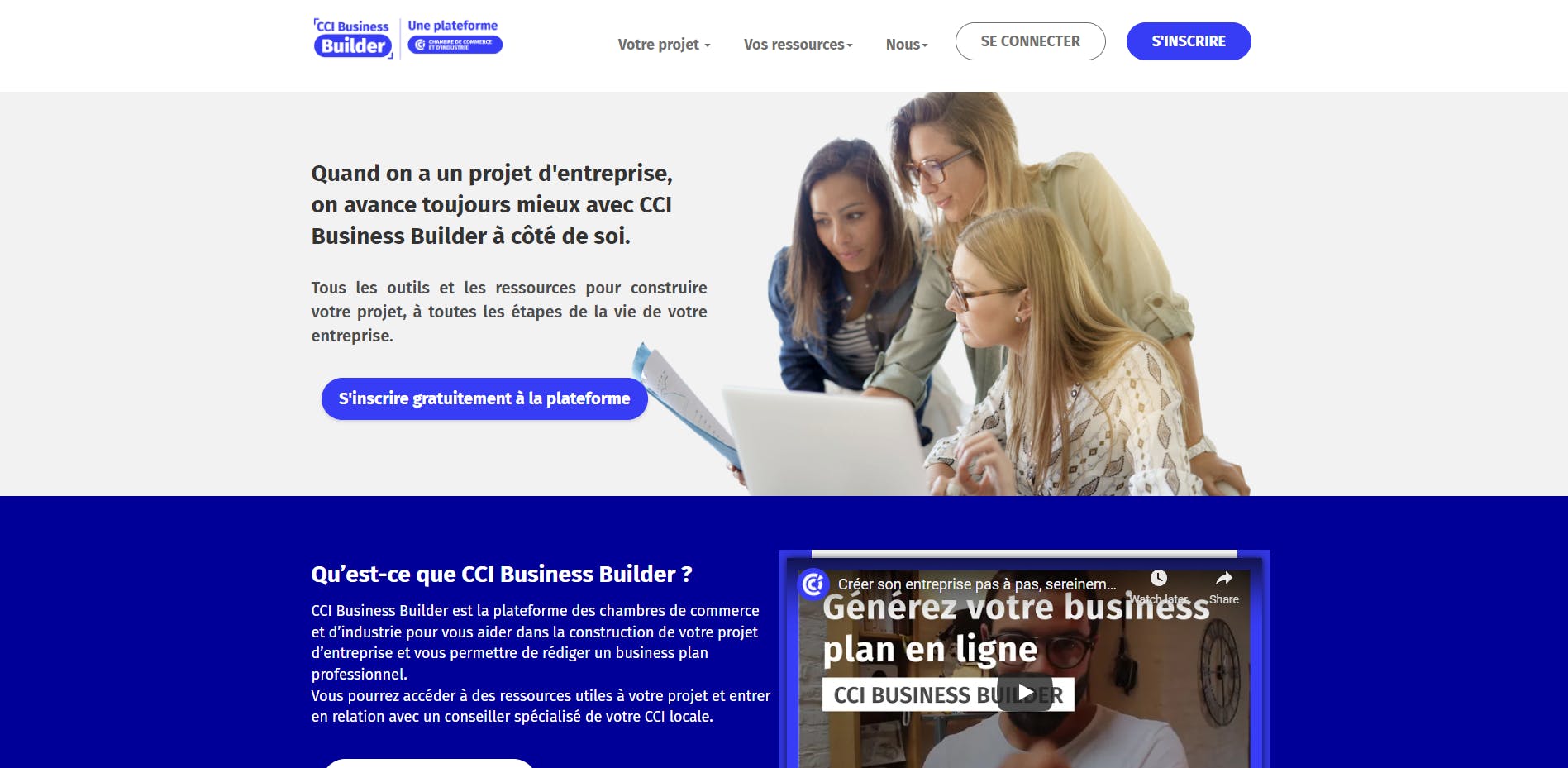 Site internet CCI Builder
