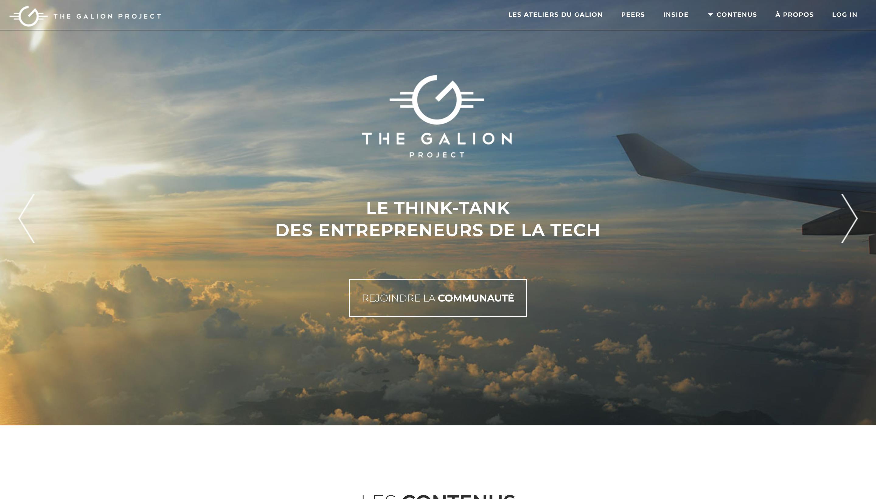 Site internet de The Galion project