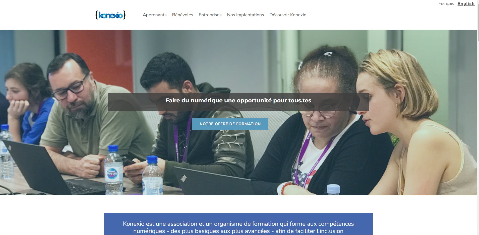 Konexio site internet