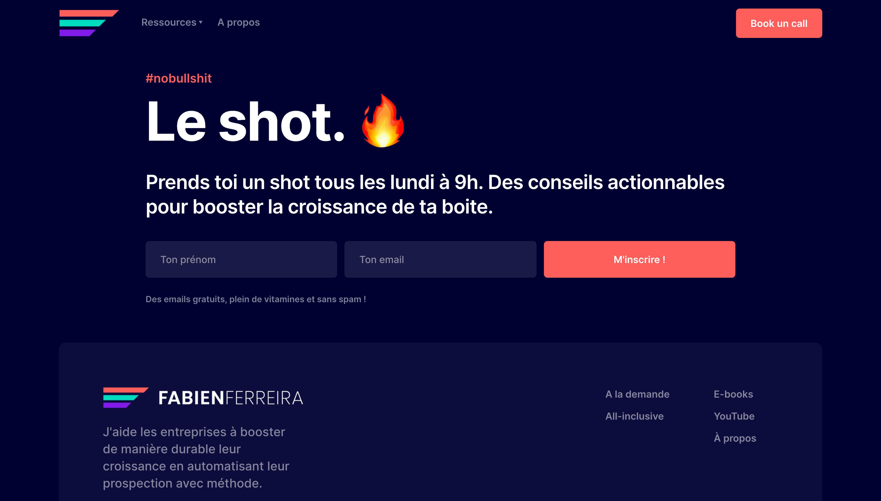 Site internet de Fabien Ferreira, Le Shot sur la podcast de Sempaï