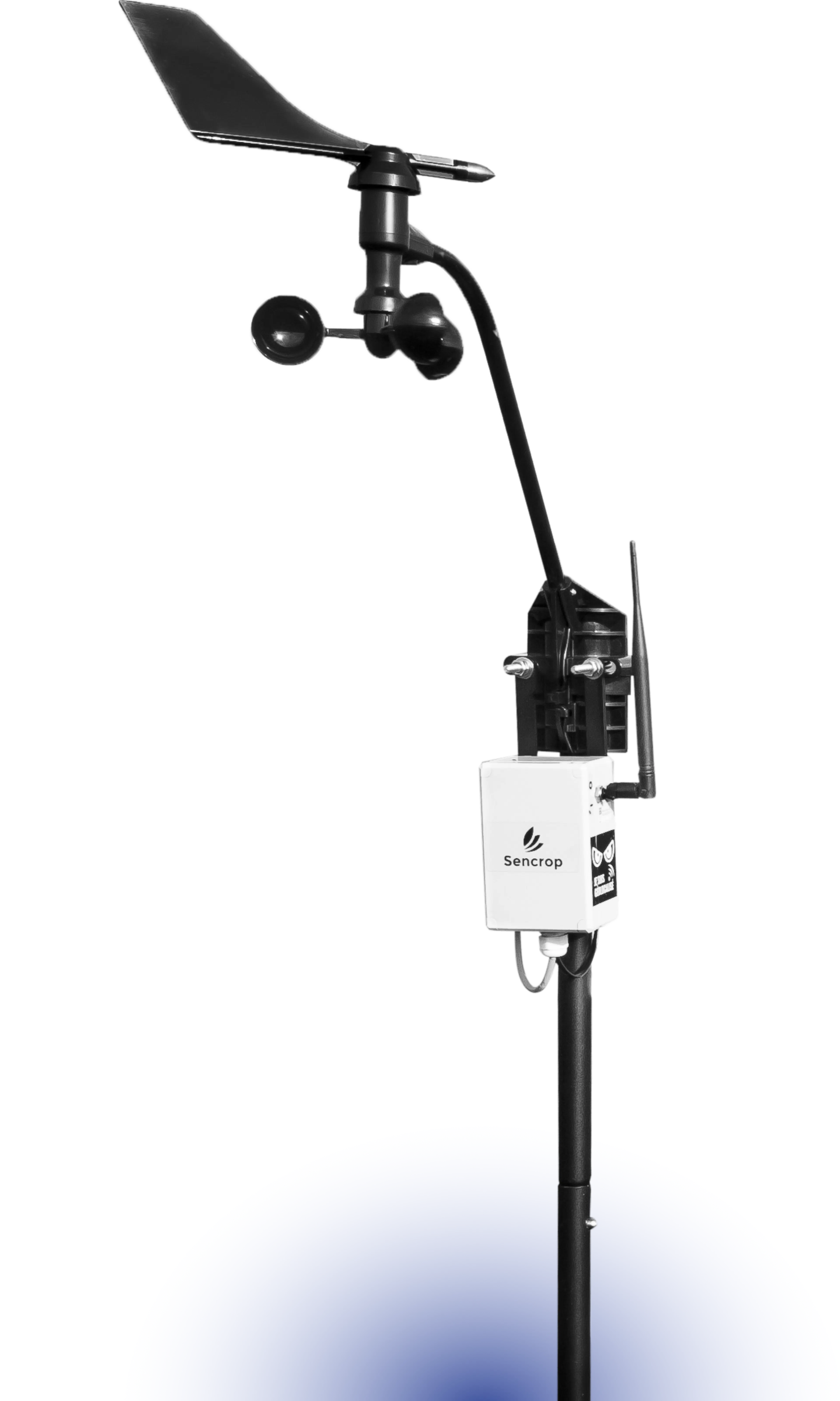 Connected wind gauge: wind sensor