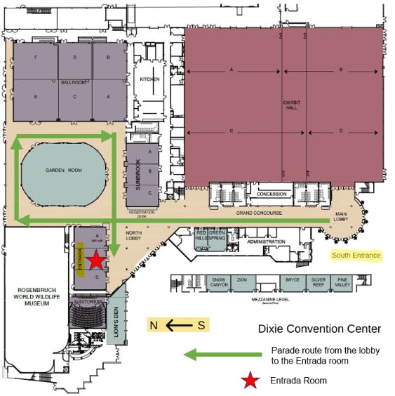 Dixie Center Map