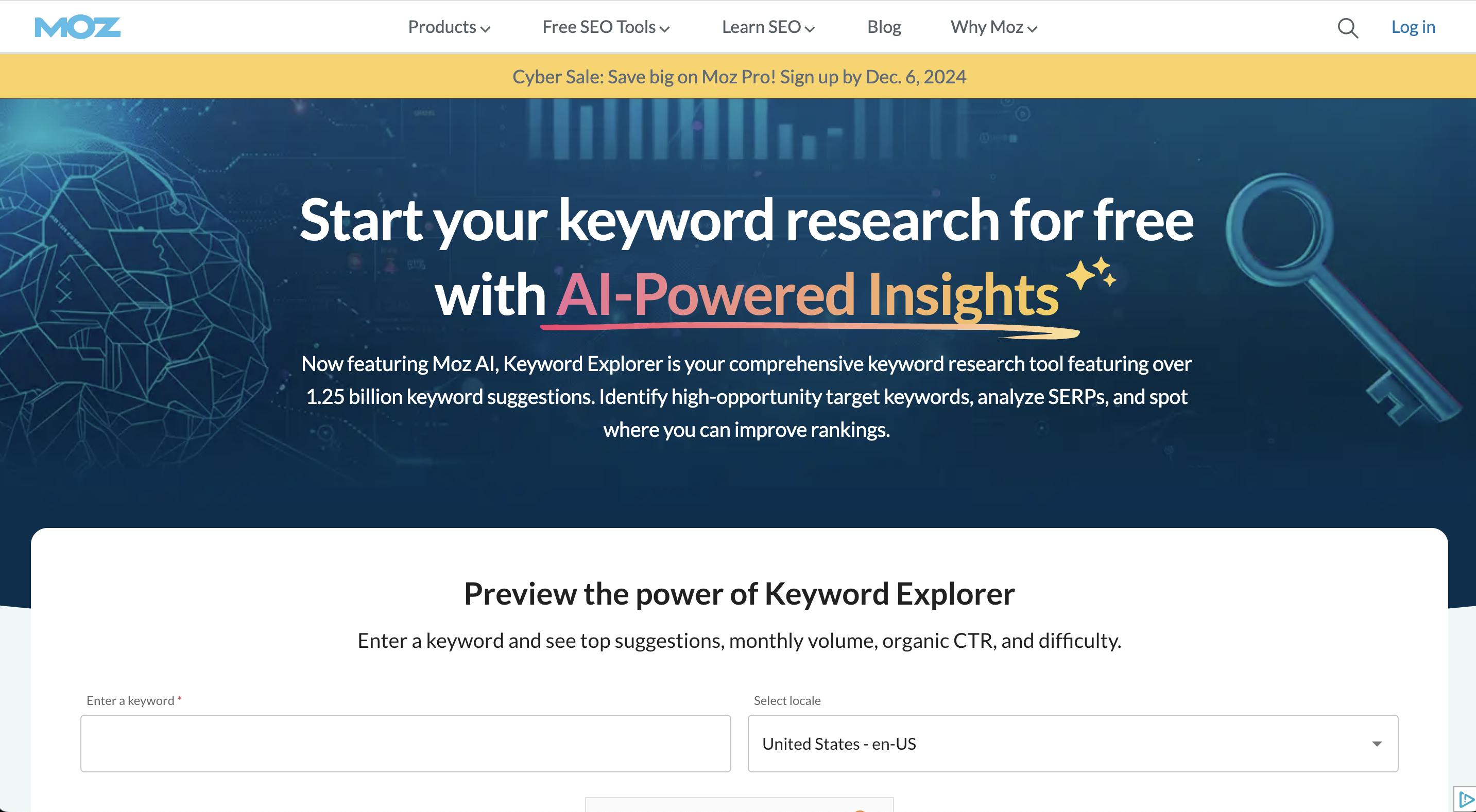 Image of Moz Keyword Explorer