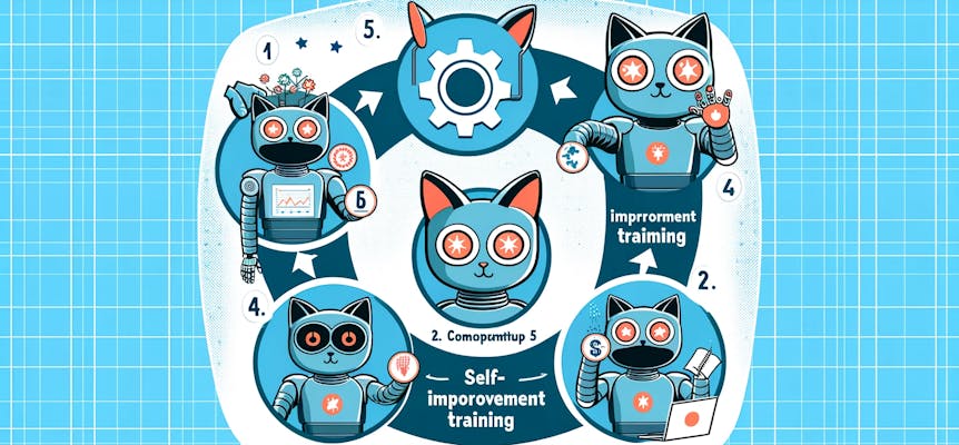 The self improvement training cycle of DeepMinds Robocat