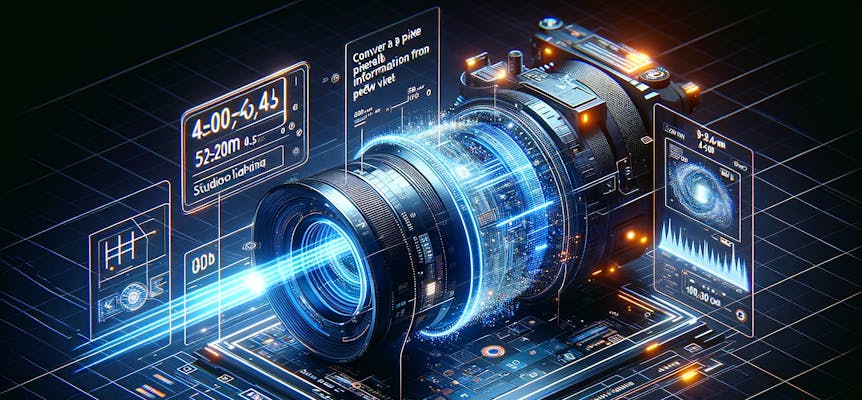 A detailed diagram showing the process of converting pixel information from a video to a new view