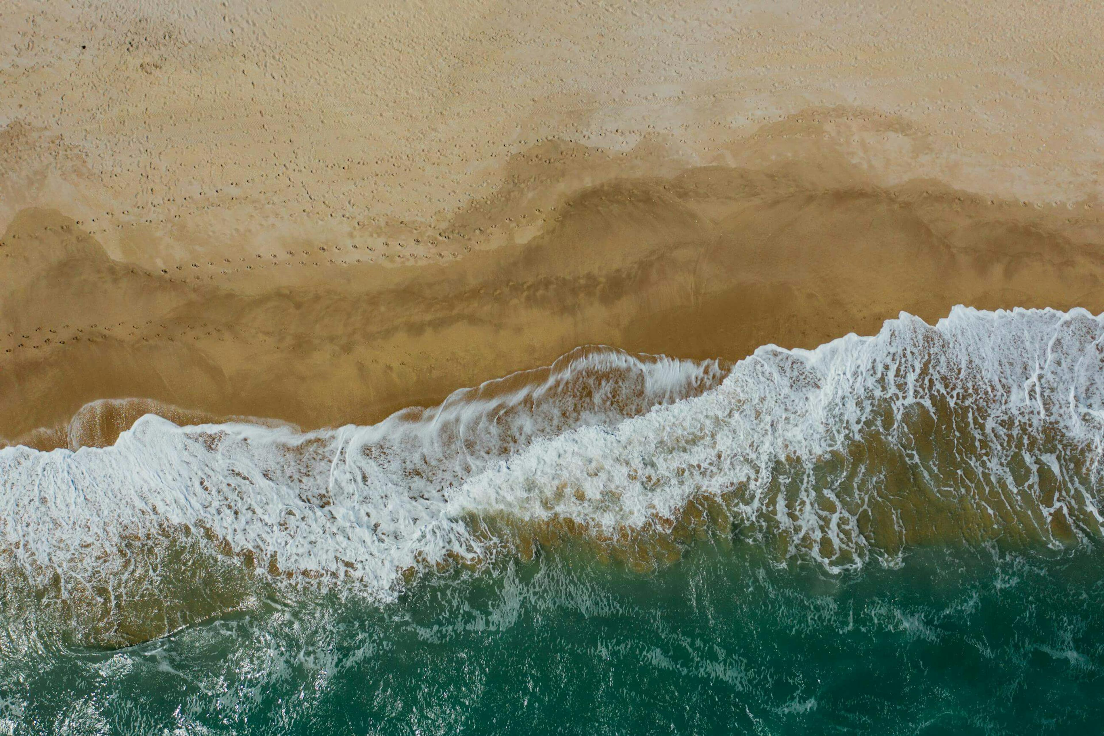 Aerial shoreline