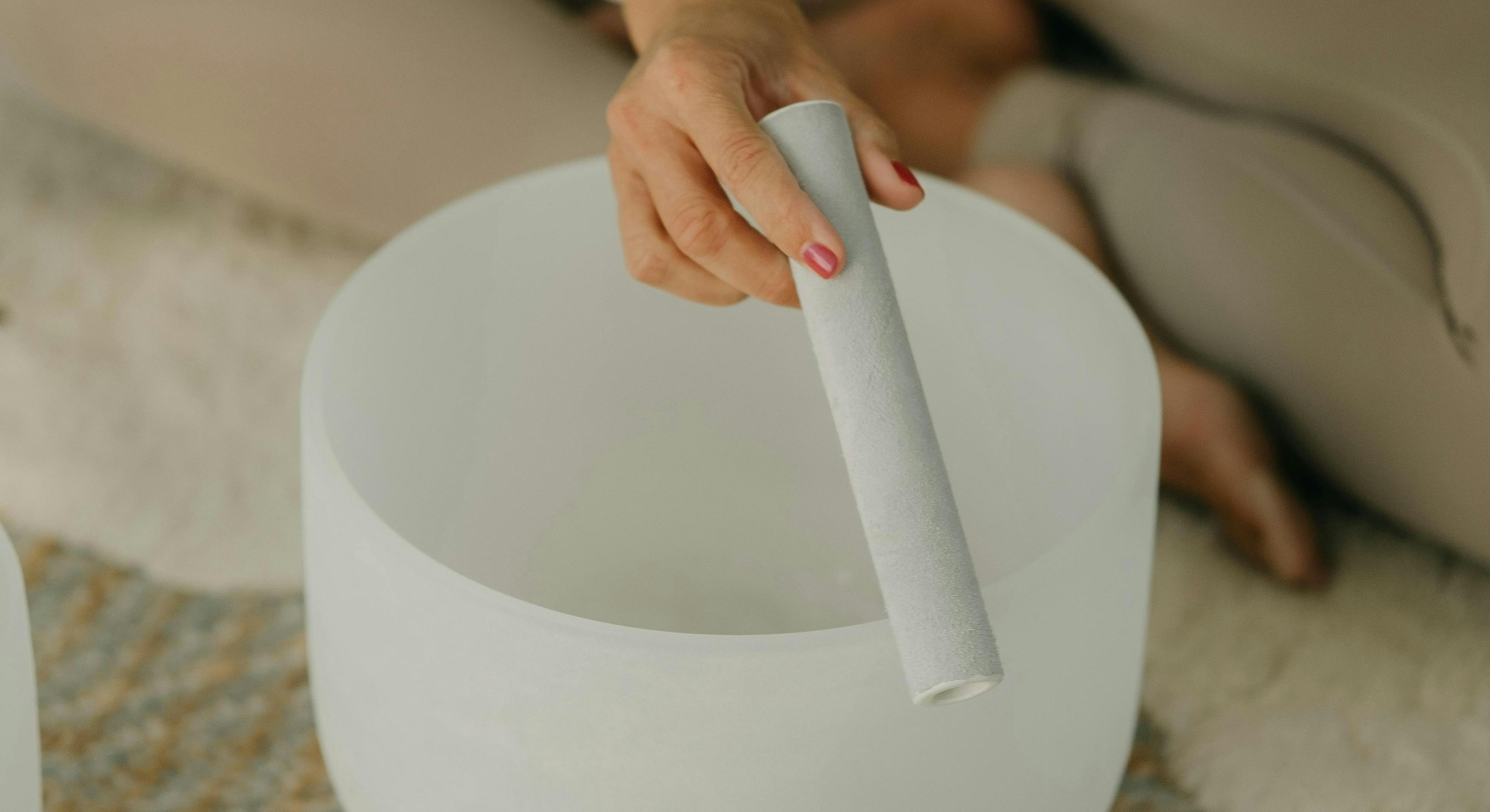 Crystal singing bowls