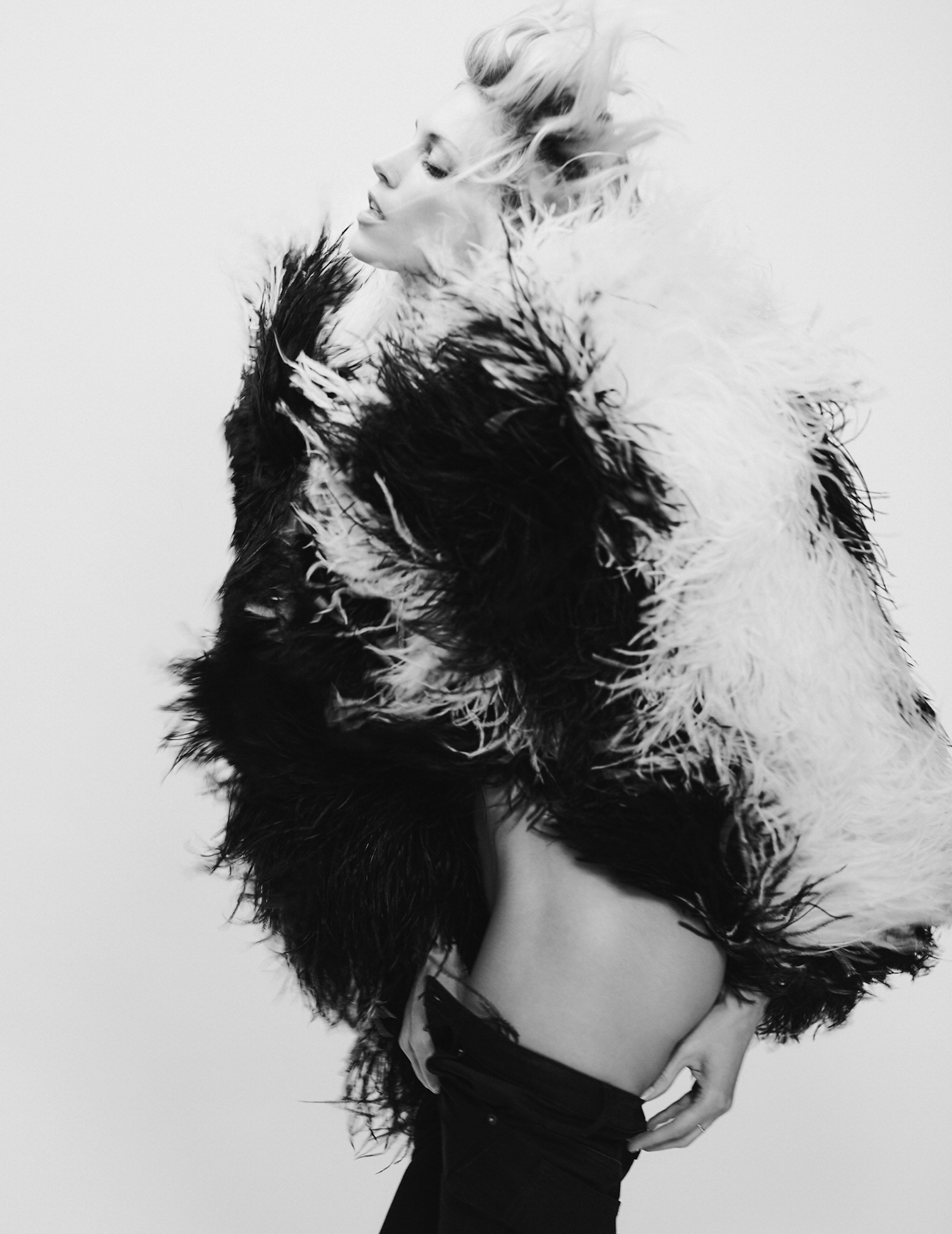 Chris Colls V Magazine x Saint Laurent Anja Rubik