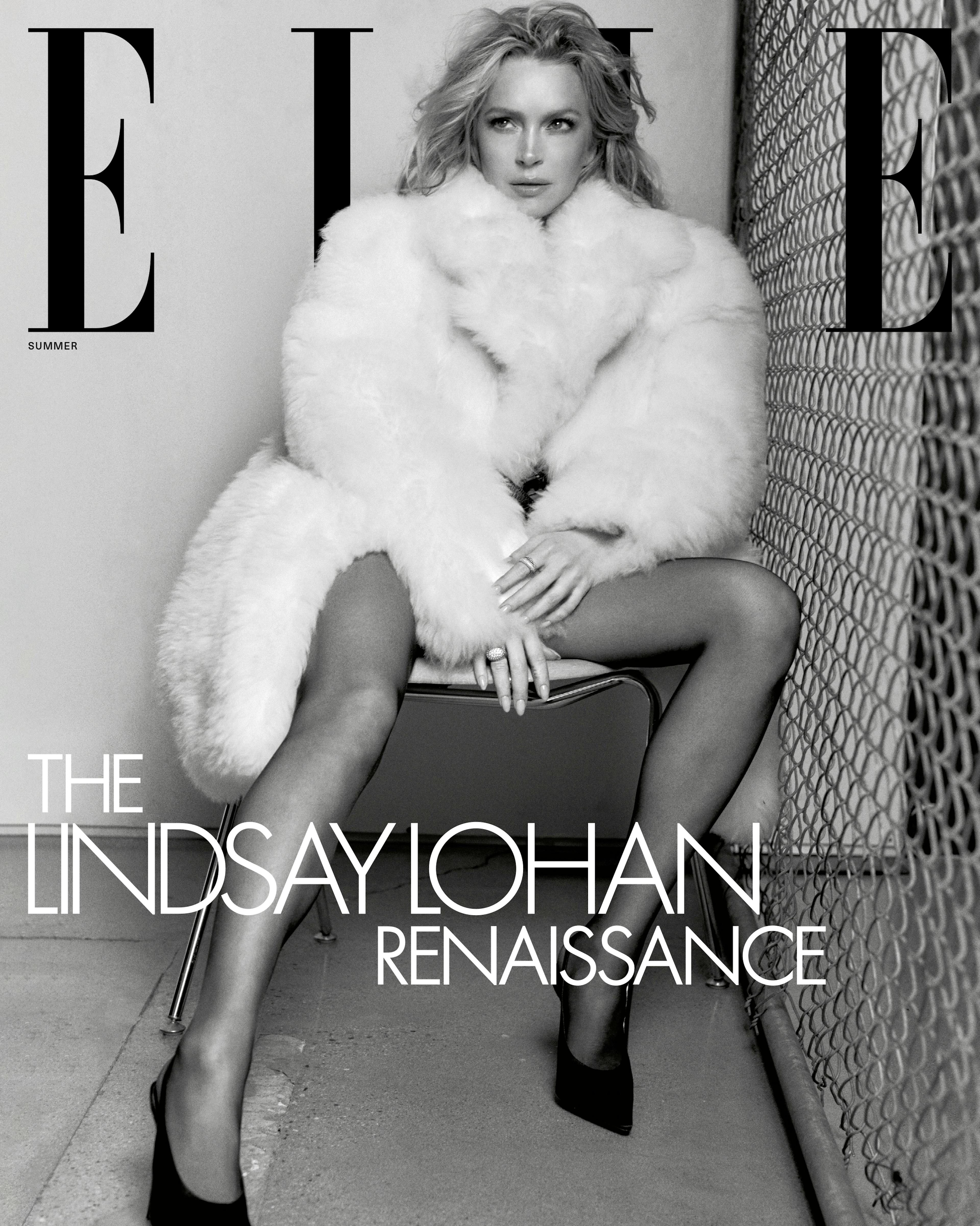 Chris Colls & Lindsay Lohan for ELLE US