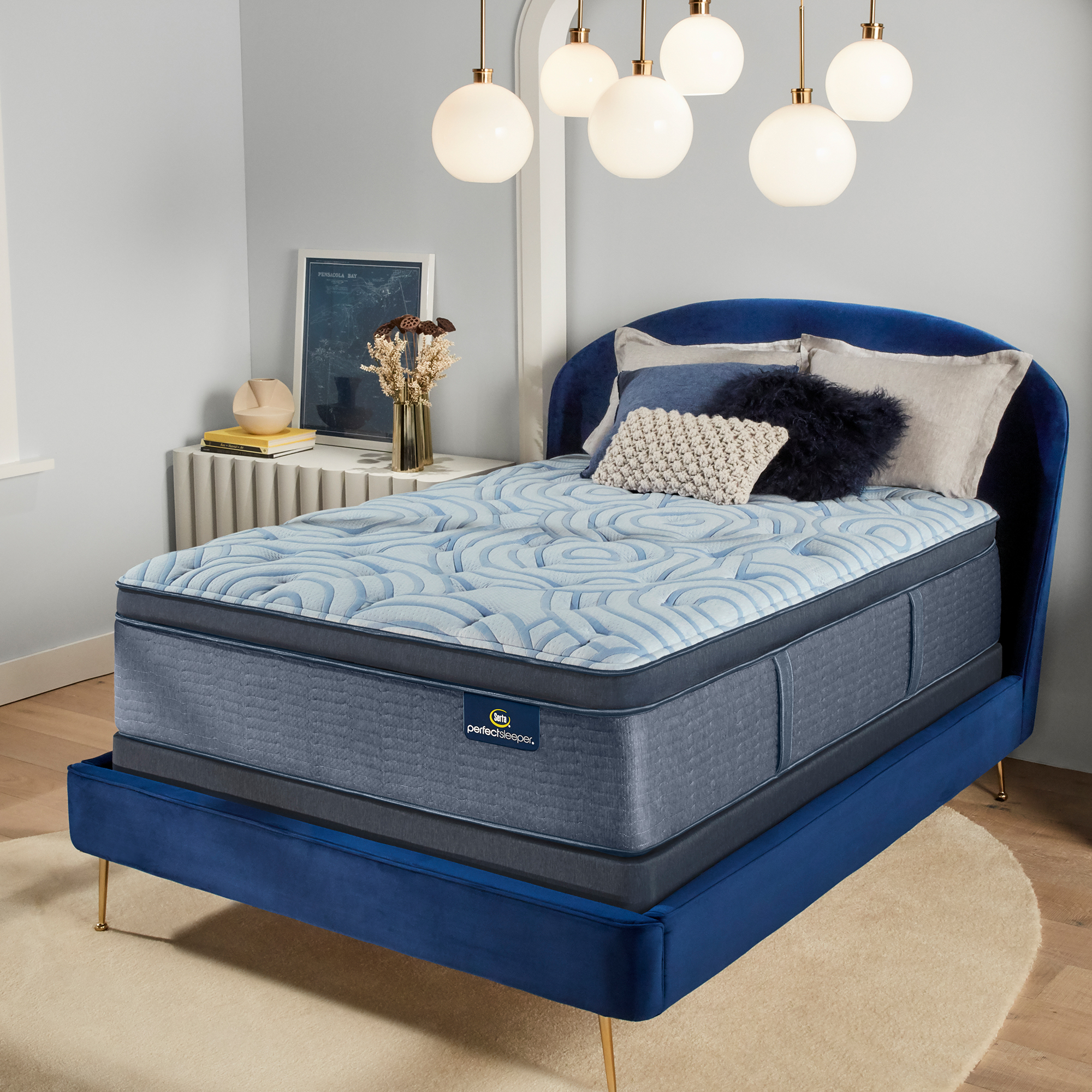 serta perfect sleeper oasis rejuvenate eurotop queen mattress set