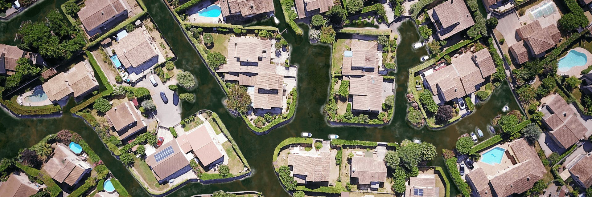 Suburb flooded