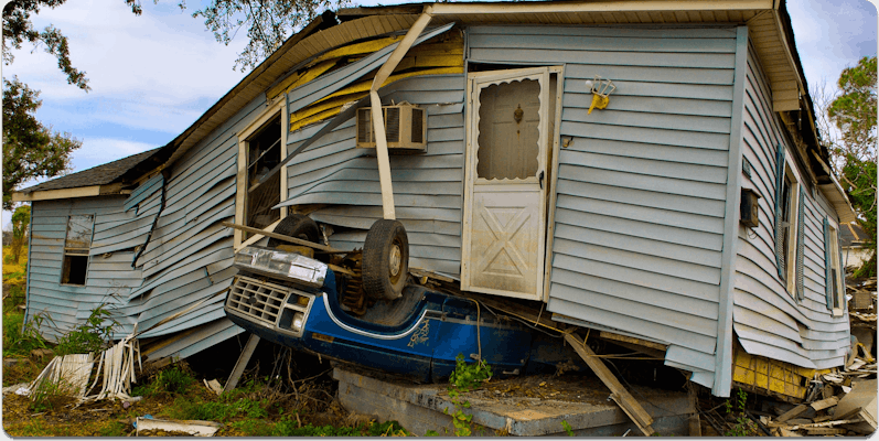 Destroyed Home