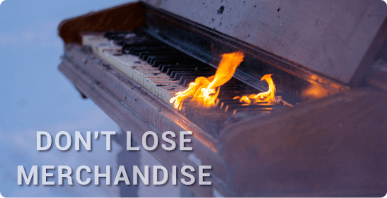 Piano on fire