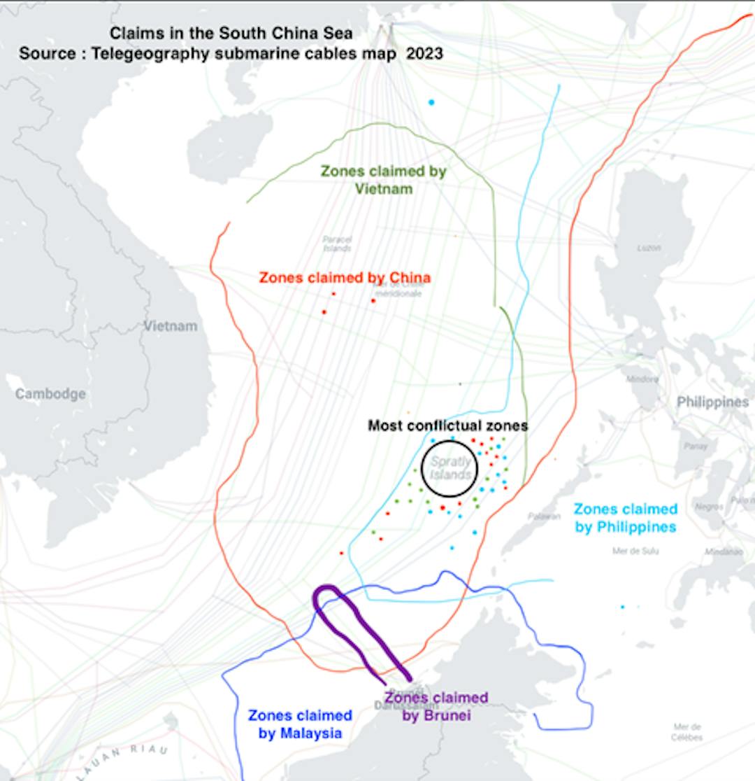 Claims in the South China Sea.