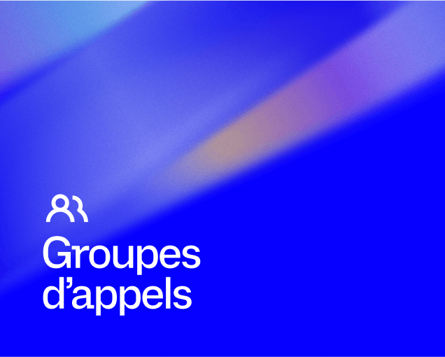 Groupes d'appels key visual