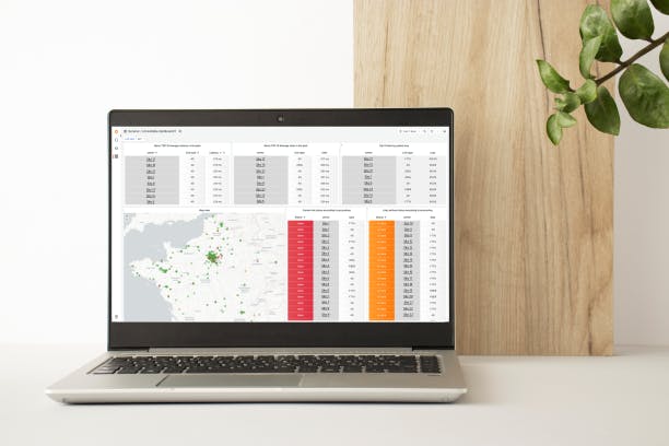 Vue de la plateforme de supervision multi-sites Sewan