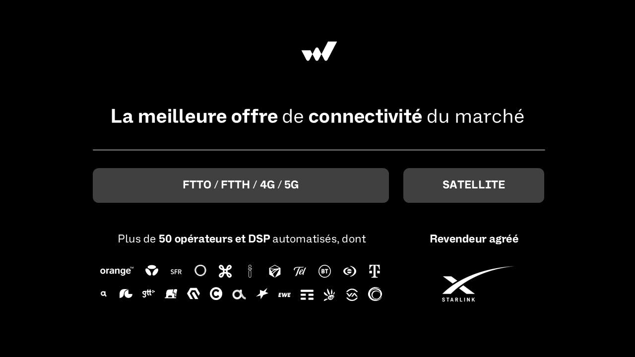 représentation de l'offre de connectivité Sewan