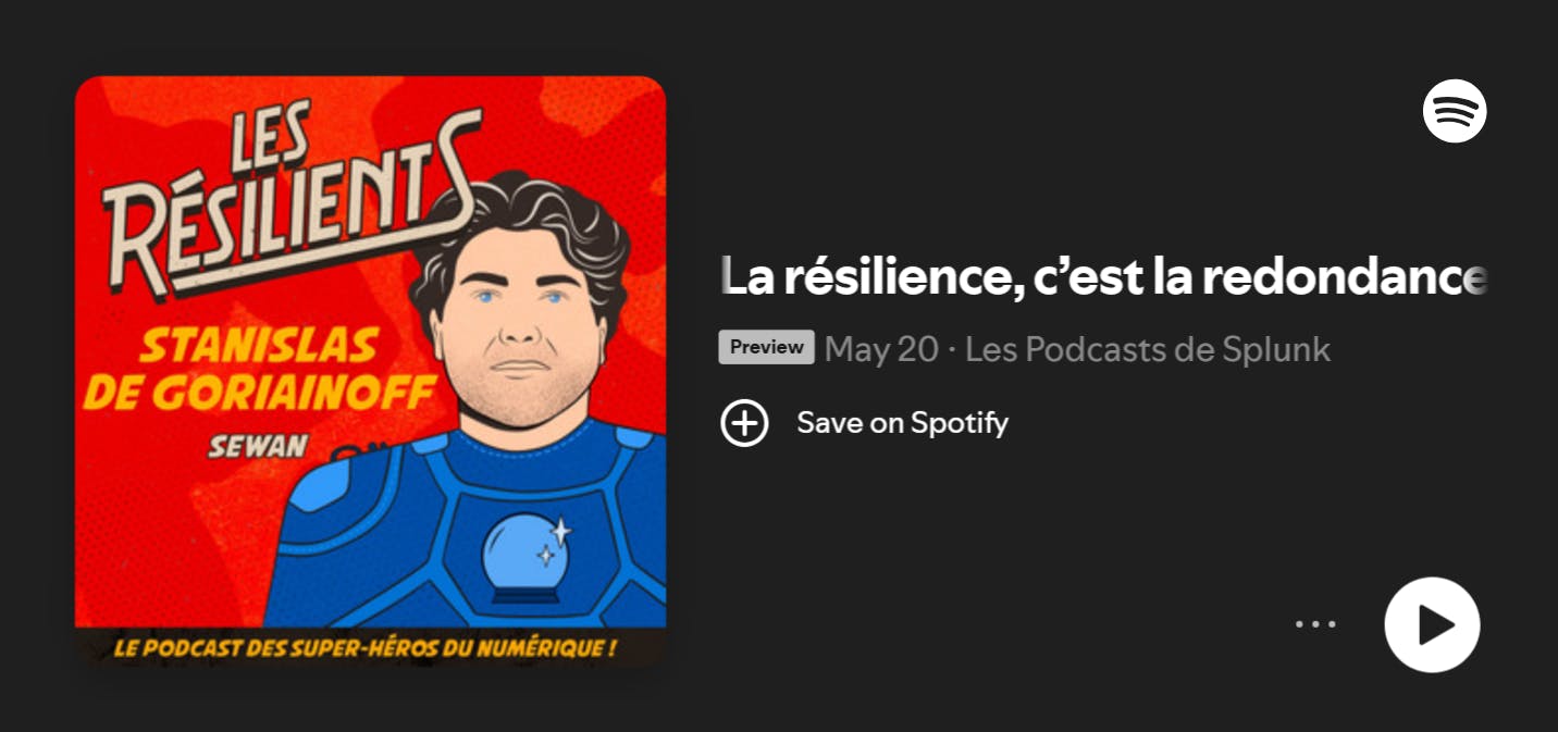 Bannière podcast Les Résilients Spotify