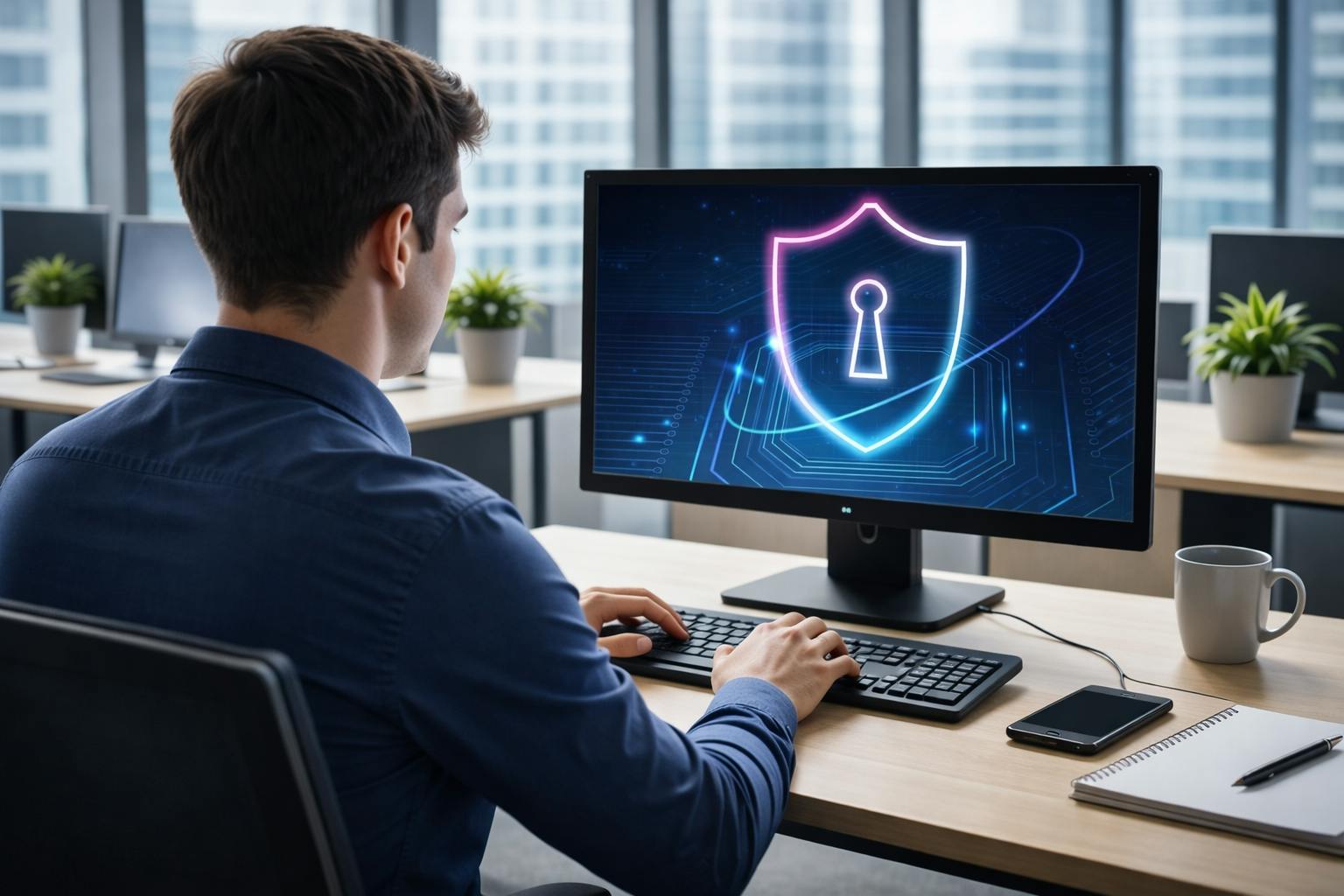 illustration firewall pour entreprise