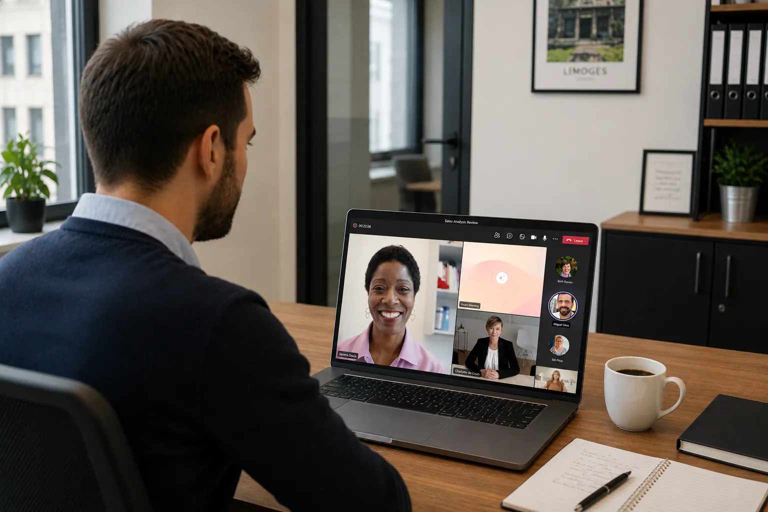 Smart Meeting assistant réunion bureau