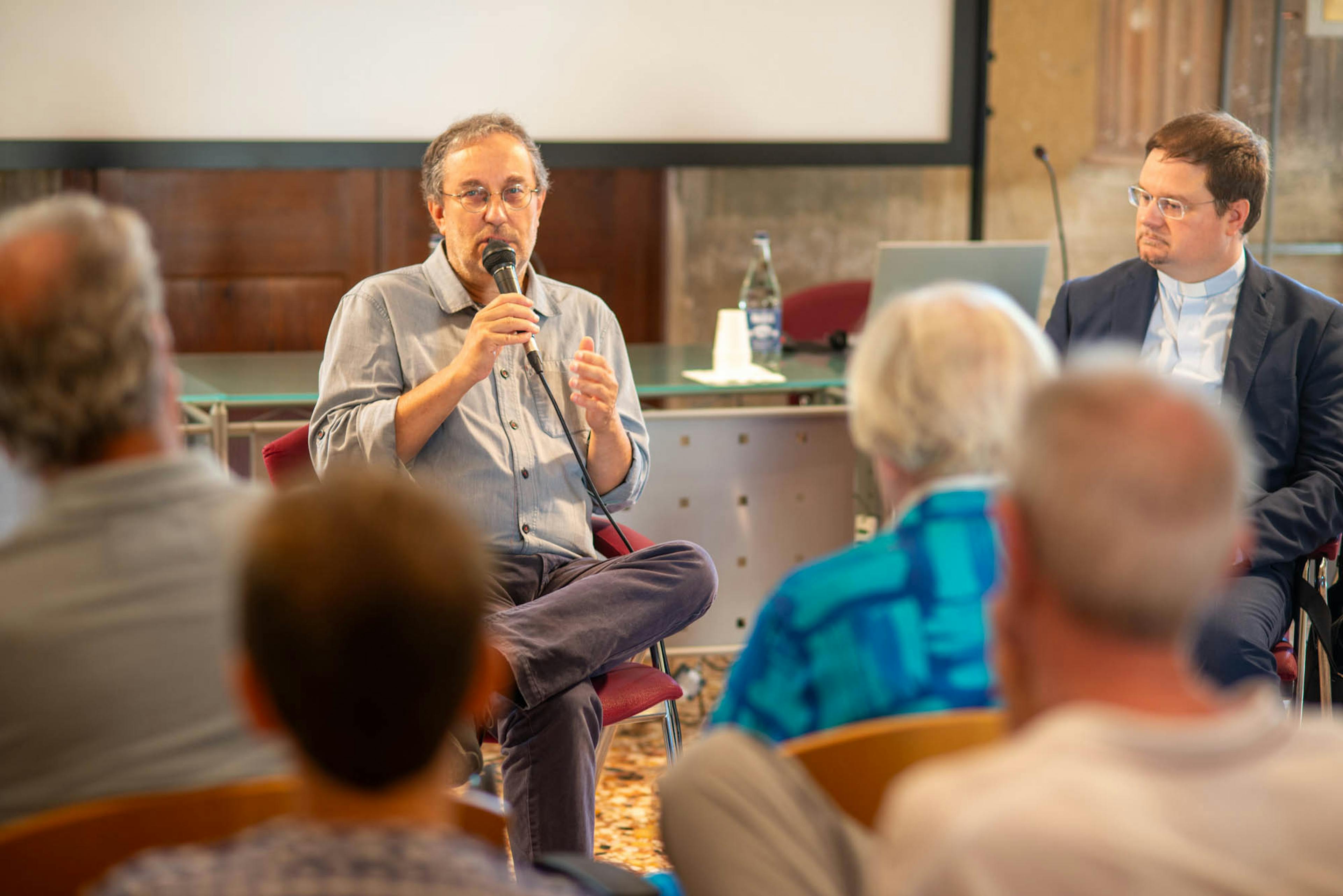 Stefano Garzaro e don Enrico Pajarin