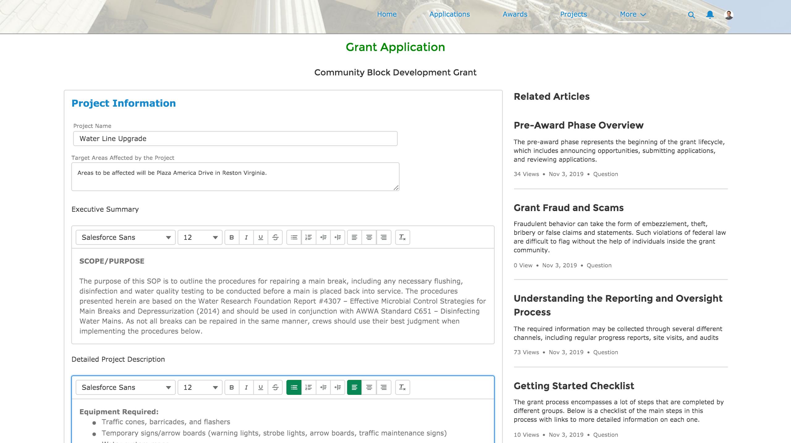Easily Submit Applications