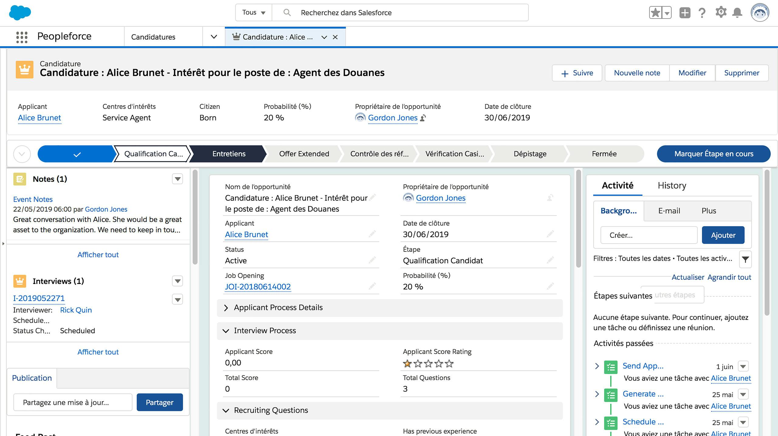 Processus simplifiés