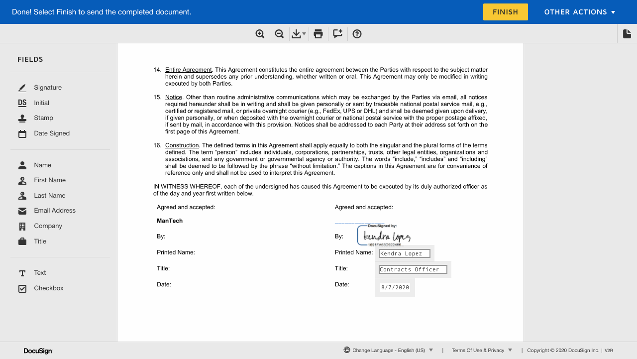 Electronic Signature