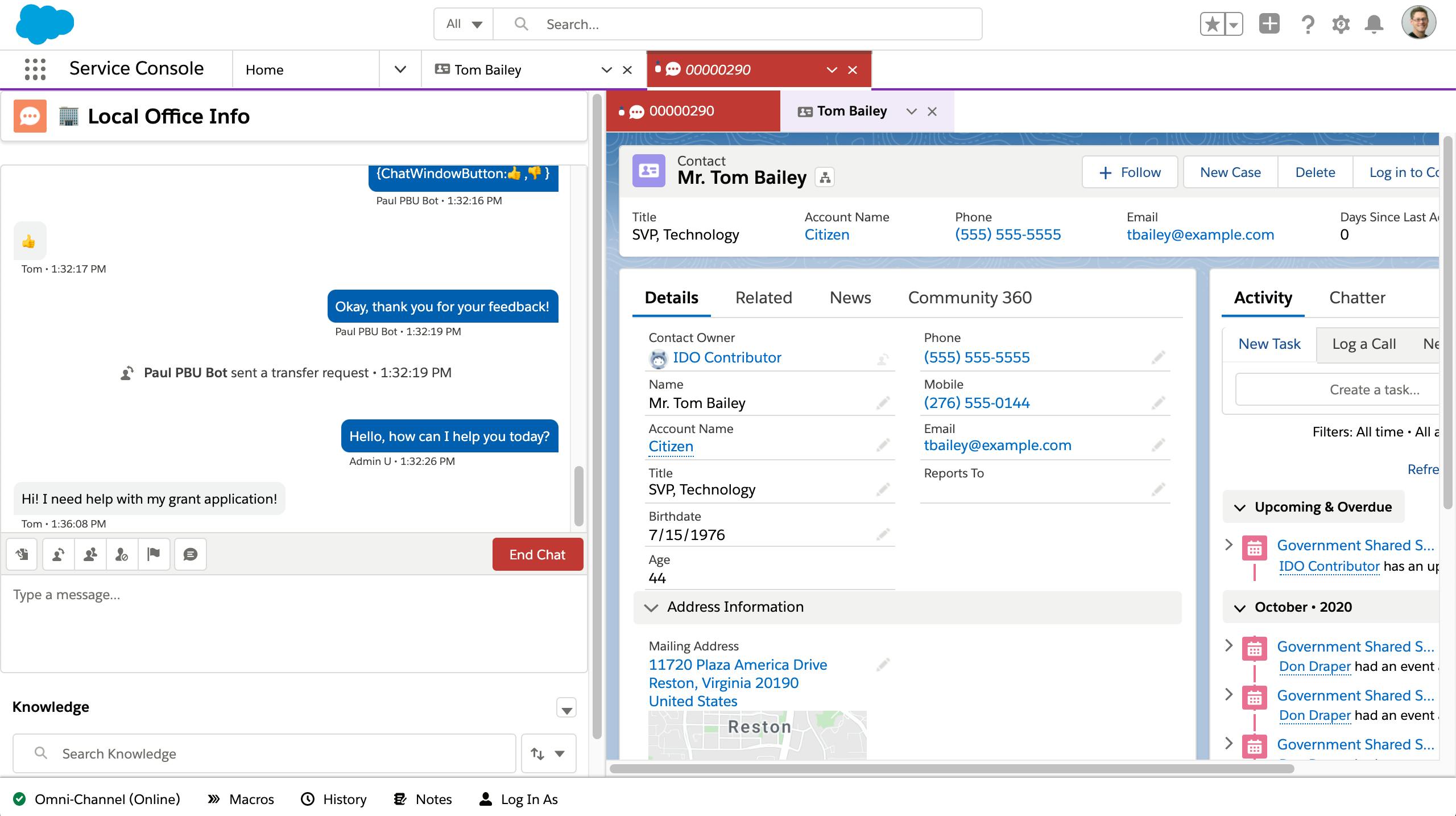 Create a Centralized View