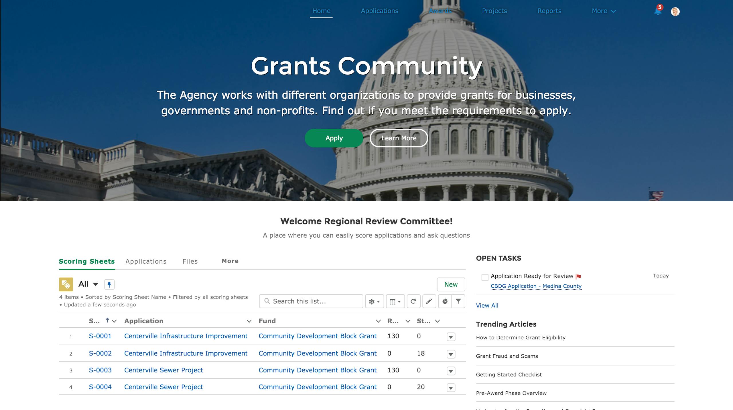 Quickly Review Applications